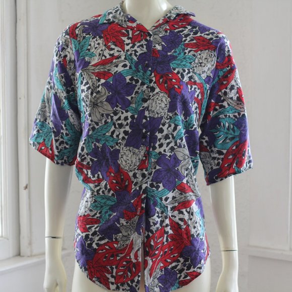 vintage button up shirt - Picture 3 of 4